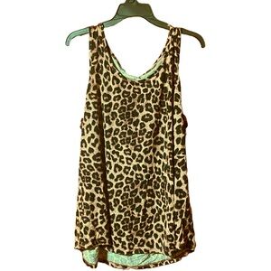 Torrid Sleep Tank Top Leopard Print Super Soft Women’s Plus Size 3X PJ Top